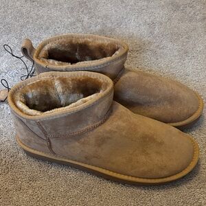 Maurices Brown Faux Fur Lined Boots